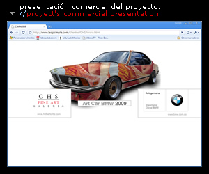 Art Car BMW 2009 | presentación del proyecto a patrocinadores | sponsor presentation