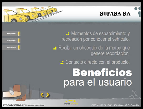 Presentación comercial de proyecto para Sofasa S.A. // Commercial presentation for Sofasa S.A.