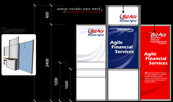 Piezas visuales para stand | Print pieces for stand