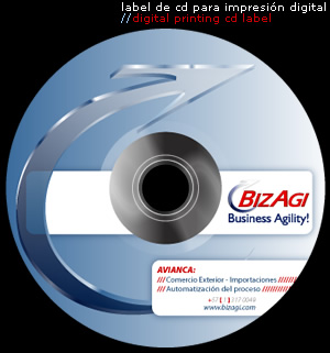 label de cd para impresión digital // digital printing cd label