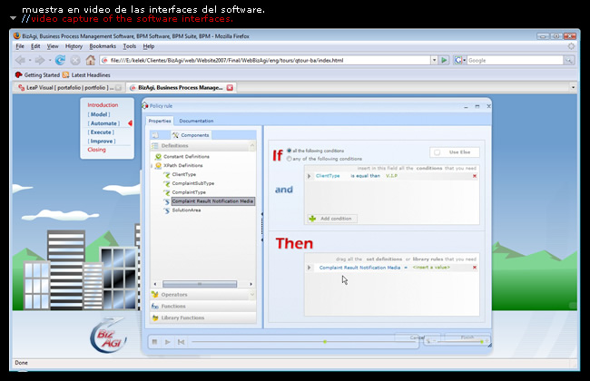 demostración en video de la interfaz del software//video demo about software interface